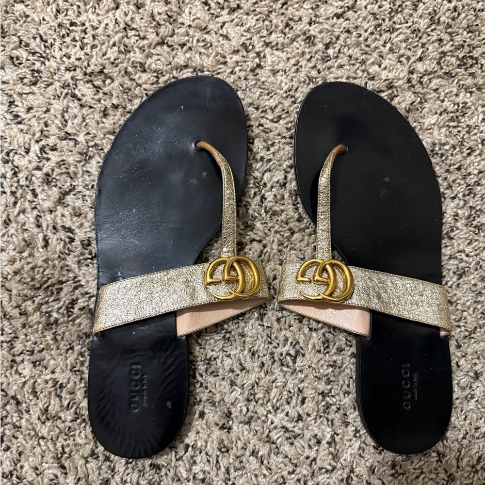 Gucci Women's Gold Sandal size 40